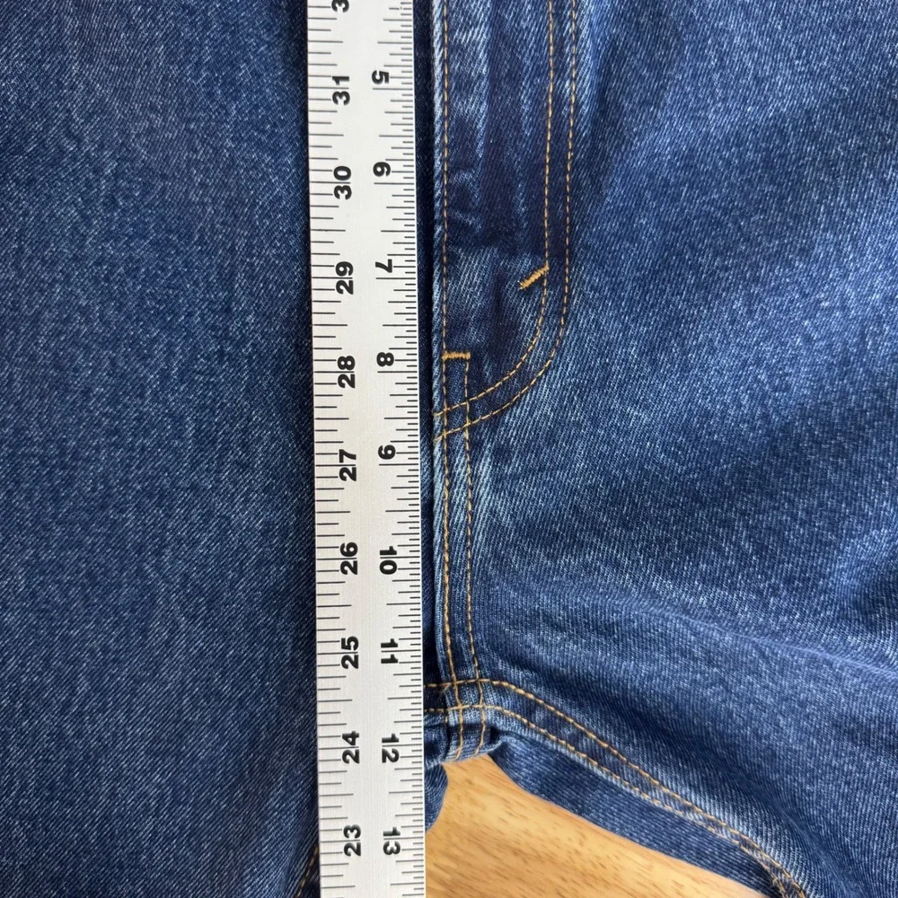 Levi's 505 Regular Straight Leg Jeans Men 34x29 Blue Dark Wash Denim 100% Cotton